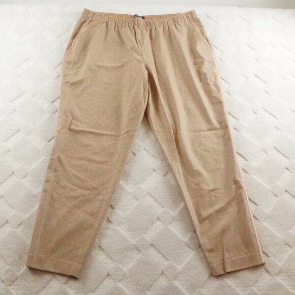 Lafayette 148 New York Pants - Lafayette 148 New York Beige Ankle Pants